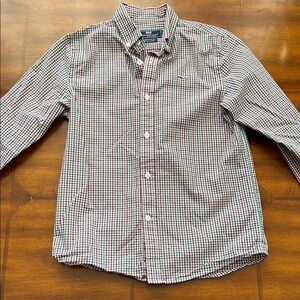Vineyard Vines Red and Green Checkered Button-Down Shirt